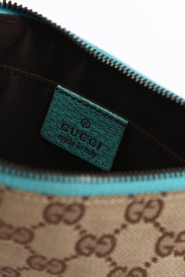 Vintage Gucci Monogram Studded Small Shoulder Bag