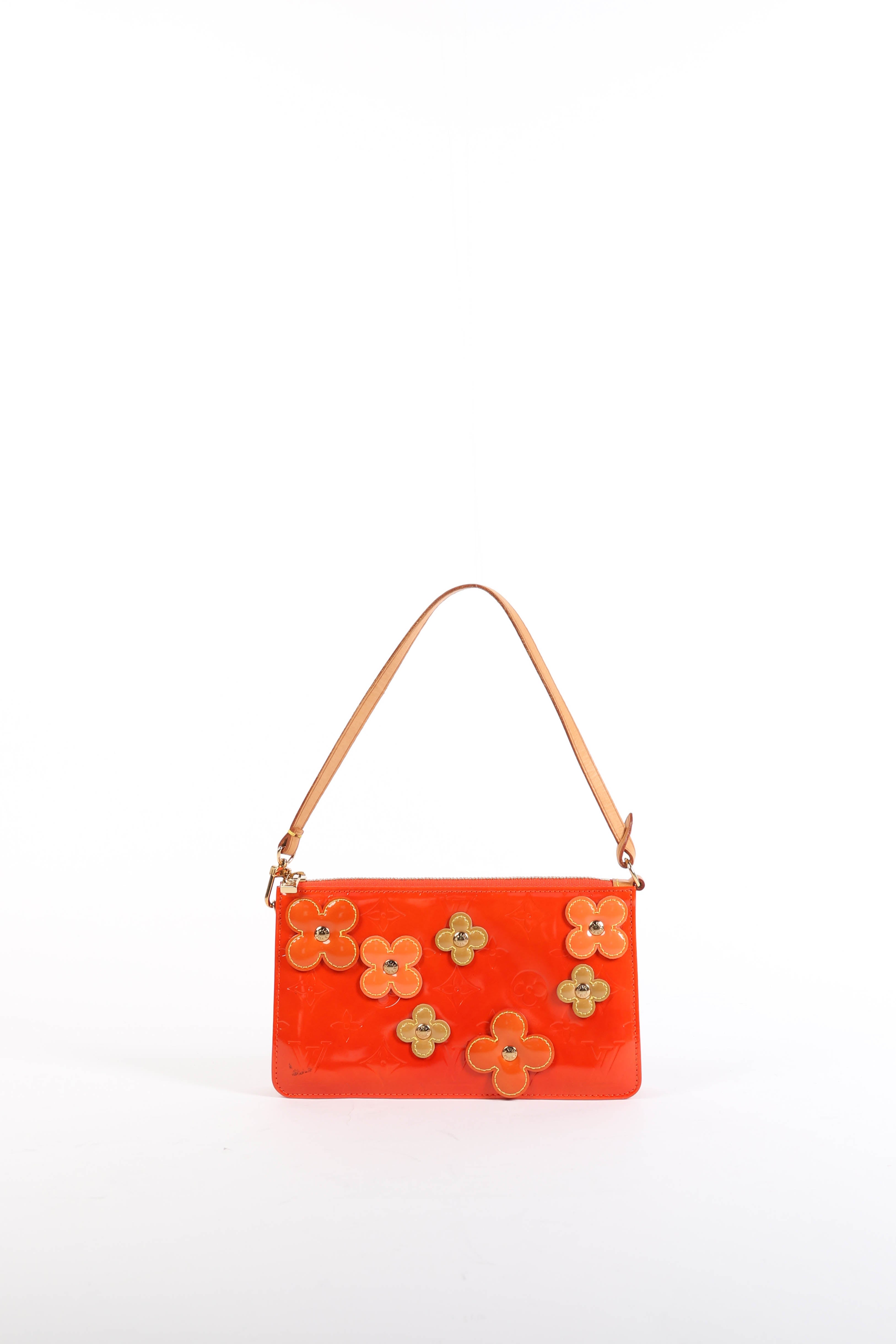 2000s Louis Vuitton Orange Lexington Fleurs Pochette – Break Archive