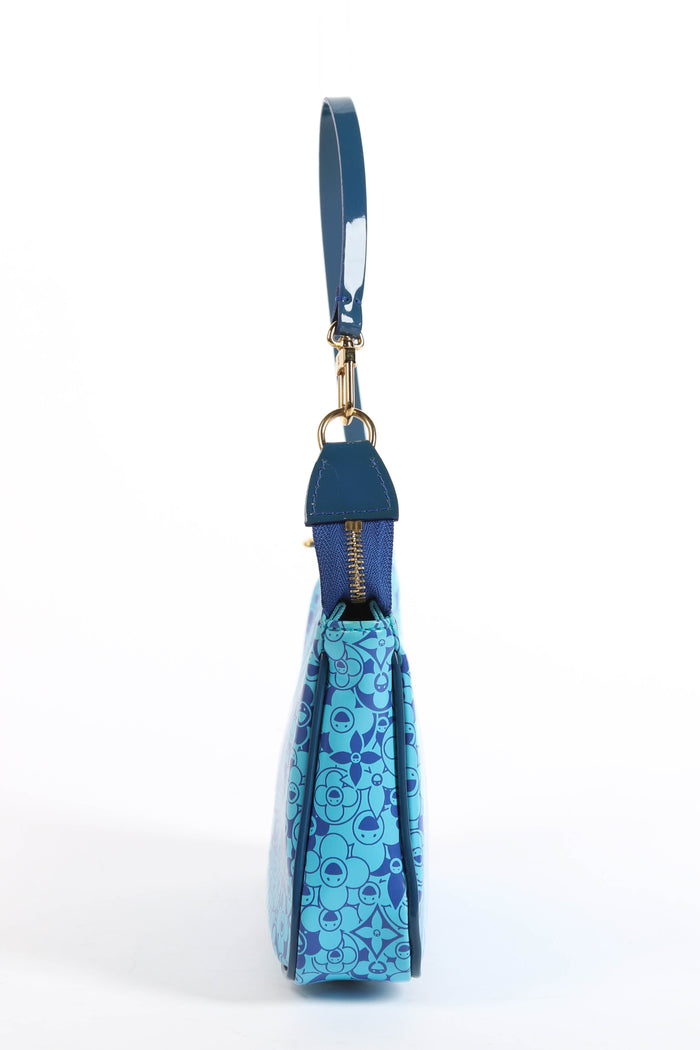 RARE Louis Vuitton x Takashi Murakami Vernis Cosmic Blossom Pochette Accessoires
