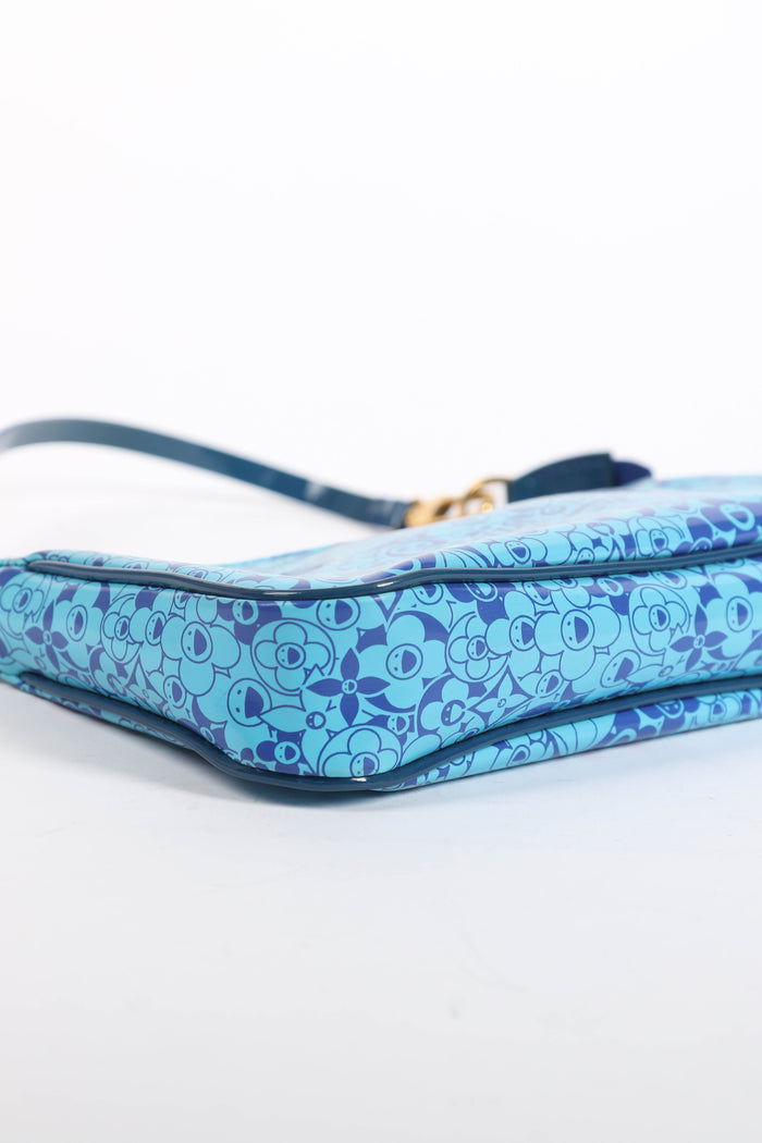 RARE Louis Vuitton x Takashi Murakami Vernis Cosmic Blossom Pochette Accessoires