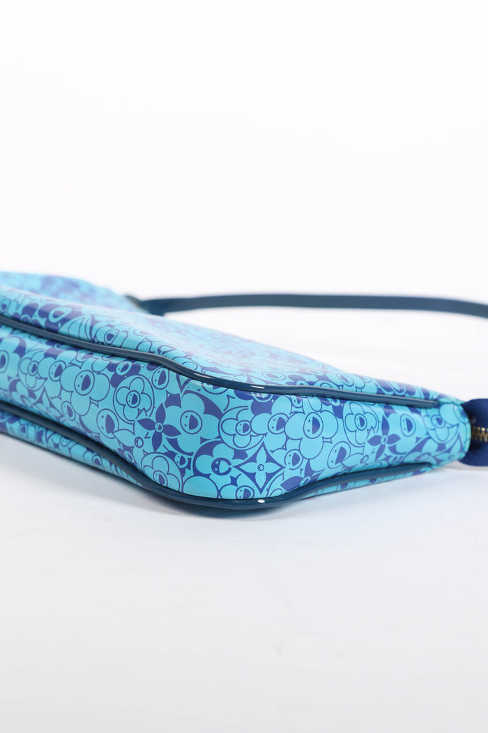 RARE Louis Vuitton x Takashi Murakami Vernis Cosmic Blossom Pochette Accessoires