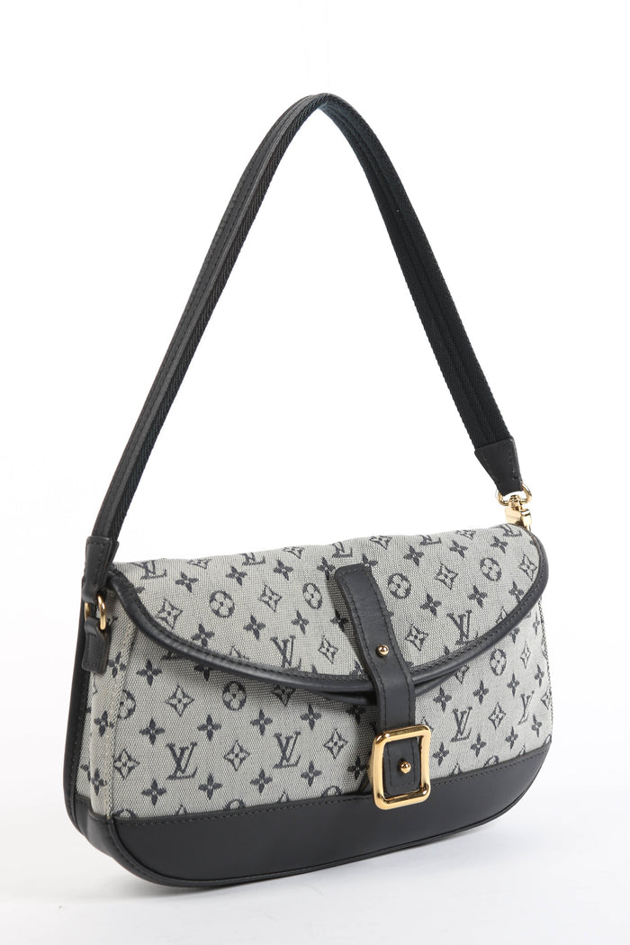 2000s Louis Vuitton Marjorie Navy Shoulder Bag