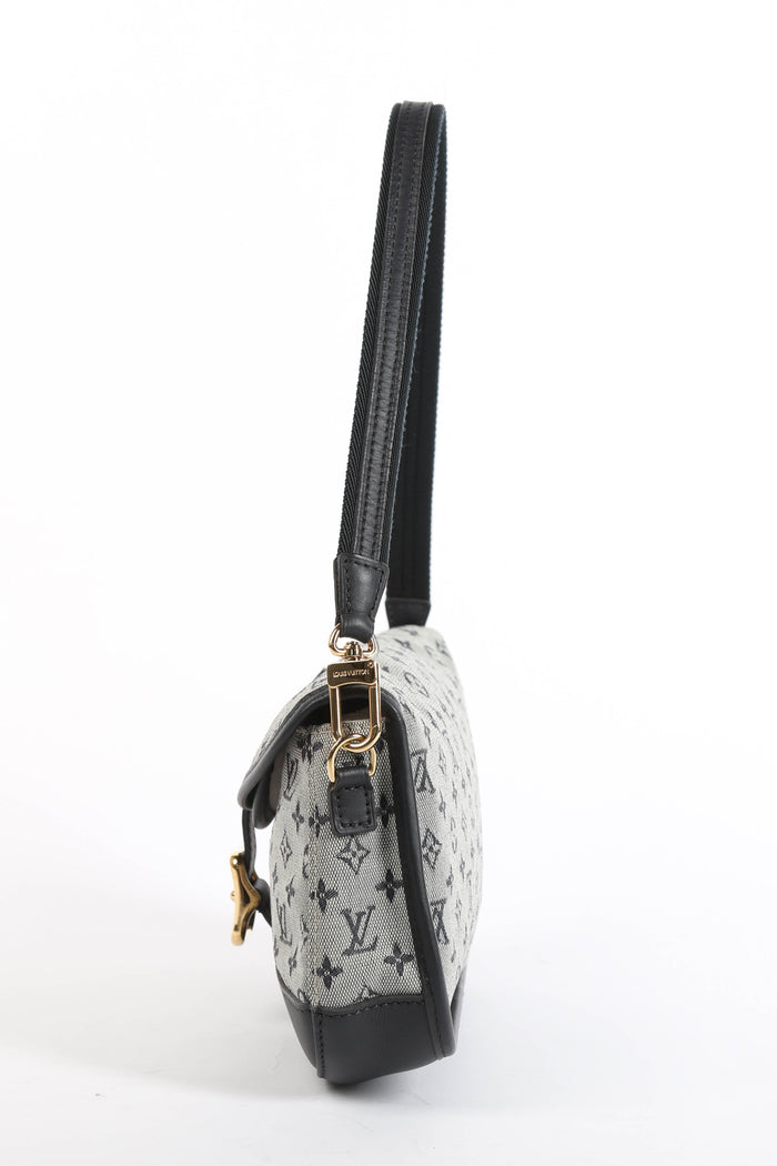 2000s Louis Vuitton Marjorie Navy Shoulder Bag