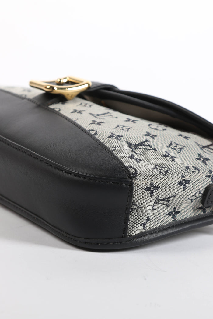 2000s Louis Vuitton Marjorie Navy Shoulder Bag