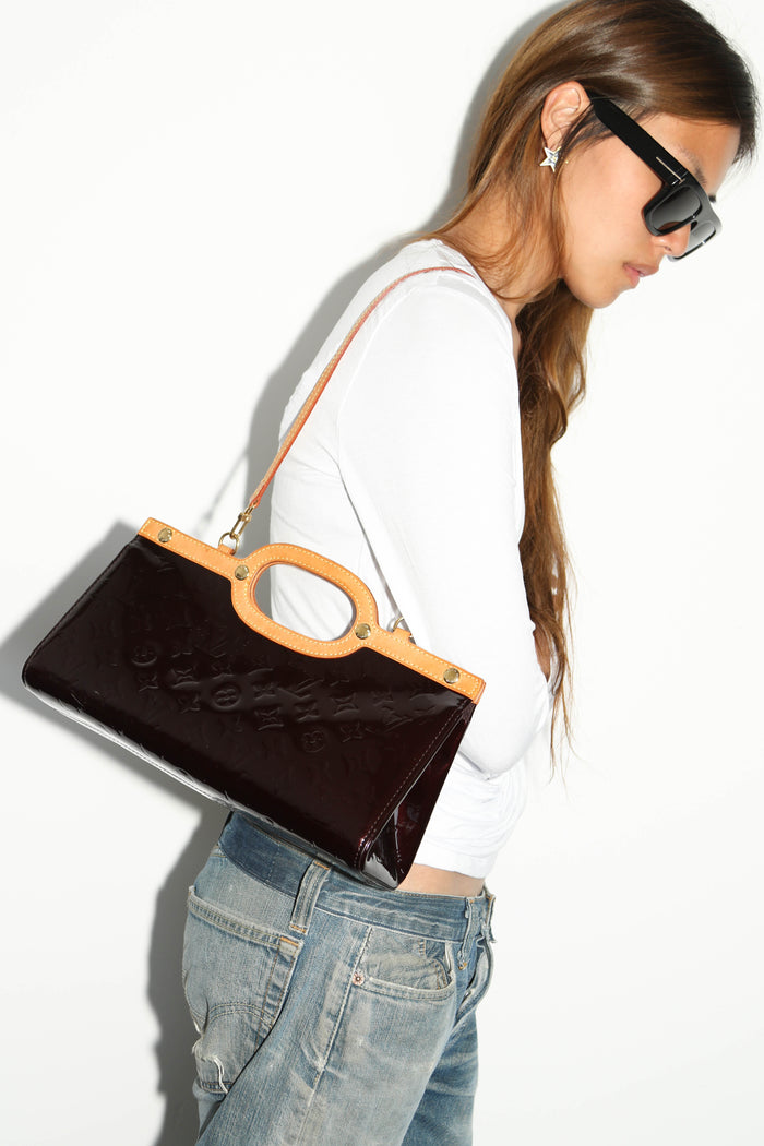 Vintage Louis Vuitton Oxblood Roxbury Drive Top Handle Bag