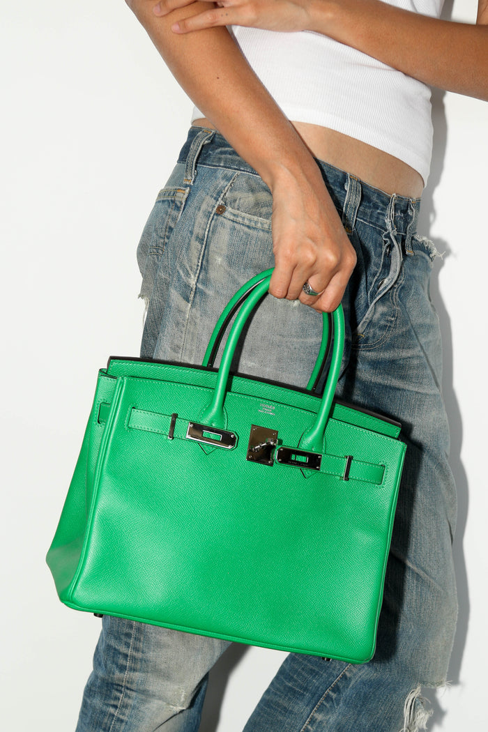 2014 Hermès Birkin 30cm in Bambou Epsom Leather with PHW