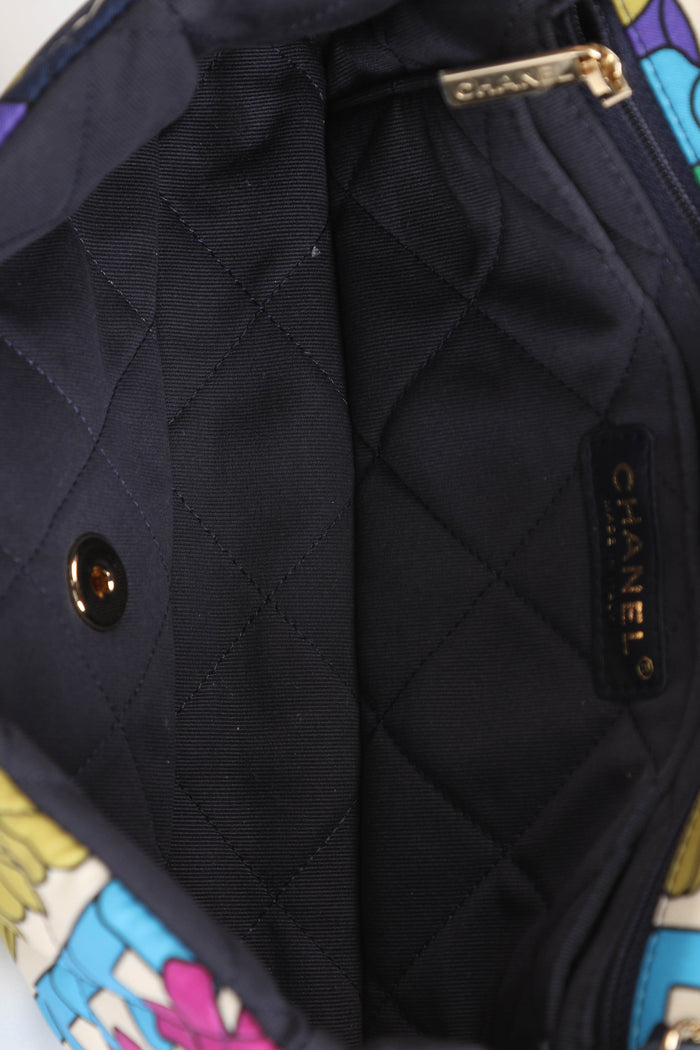 2021 Chanel Rainbow Logo Single Flap Shoulder bag