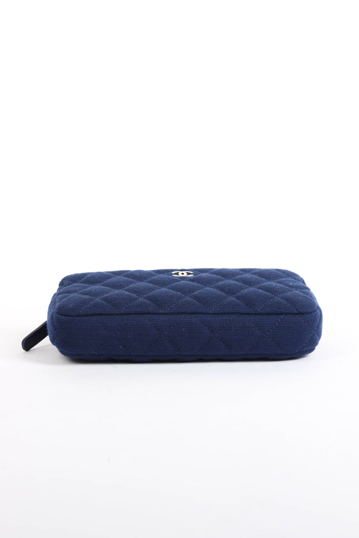 2019 Chanel Navy Jersey Mini Crossbody Bag