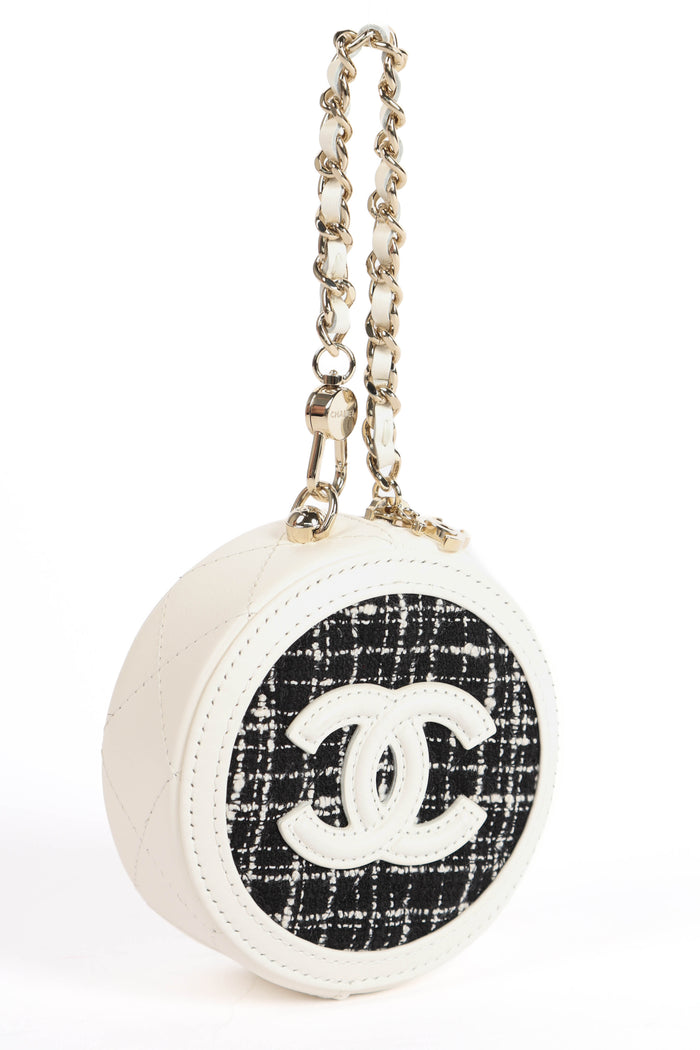 2020s Chanel Tweed Mini Coin Purse