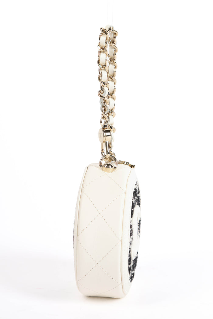2020s Chanel Tweed Mini Coin Purse