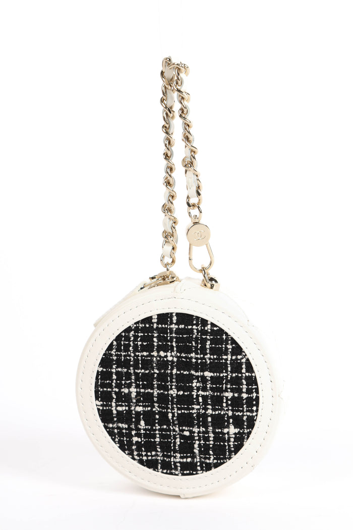 2020s Chanel Tweed Mini Coin Purse