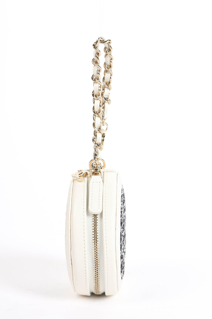 2020s Chanel Tweed Mini Coin Purse