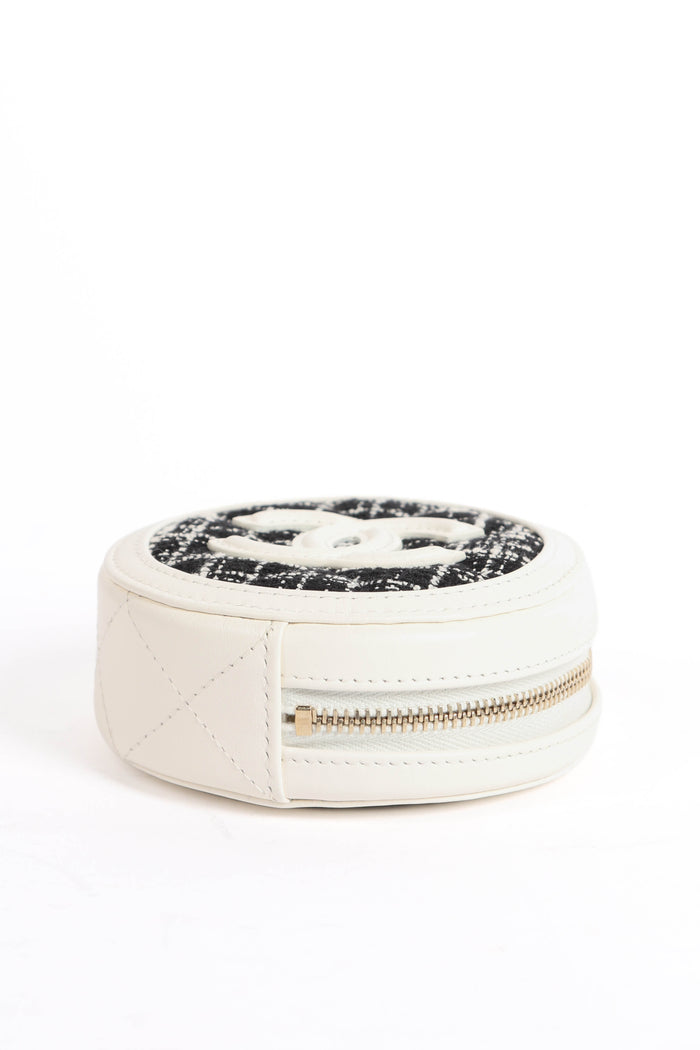 2020s Chanel Tweed Mini Coin Purse