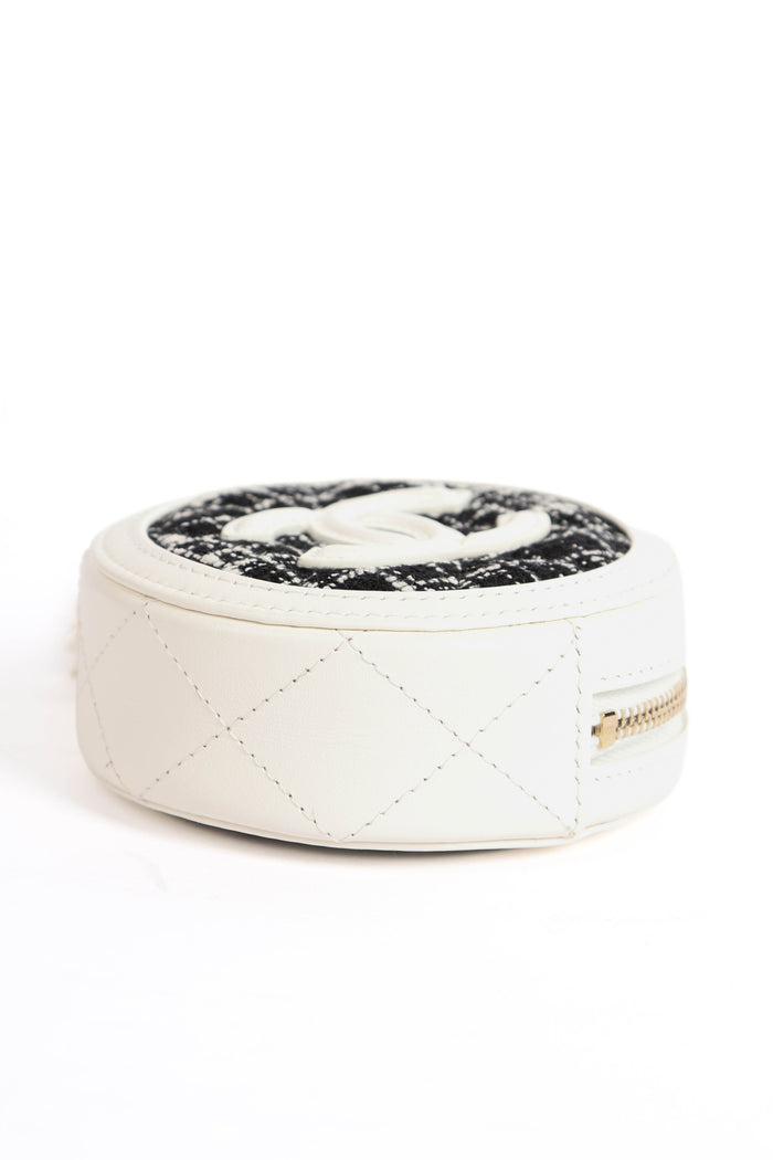 2020s Chanel Tweed Mini Coin Purse