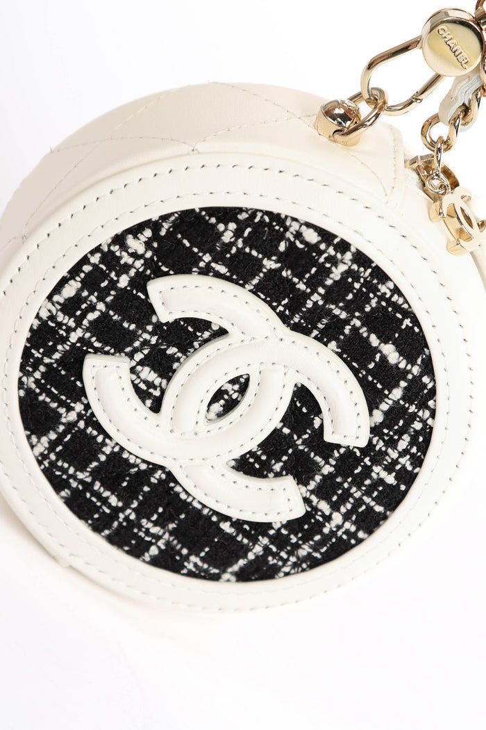 2020s Chanel Tweed Mini Coin Purse