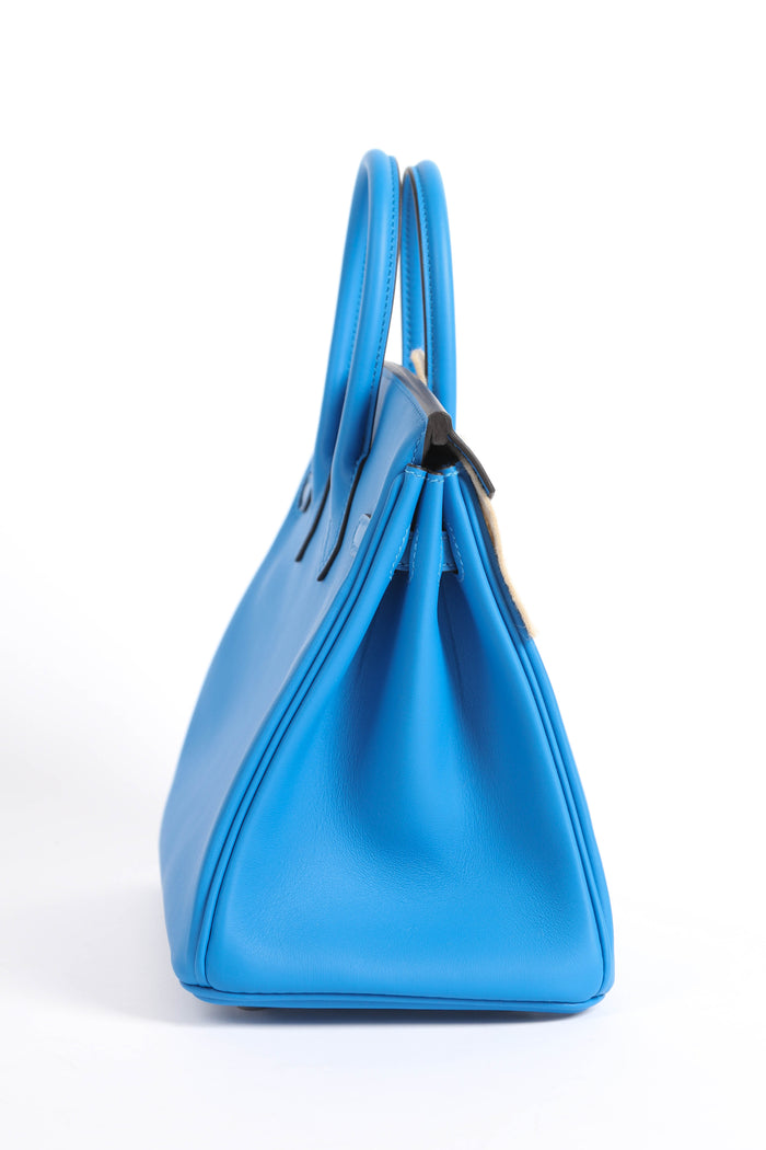 2026 Hermès Birkin 25cm in Blue Hydra Swift Leather with PHW