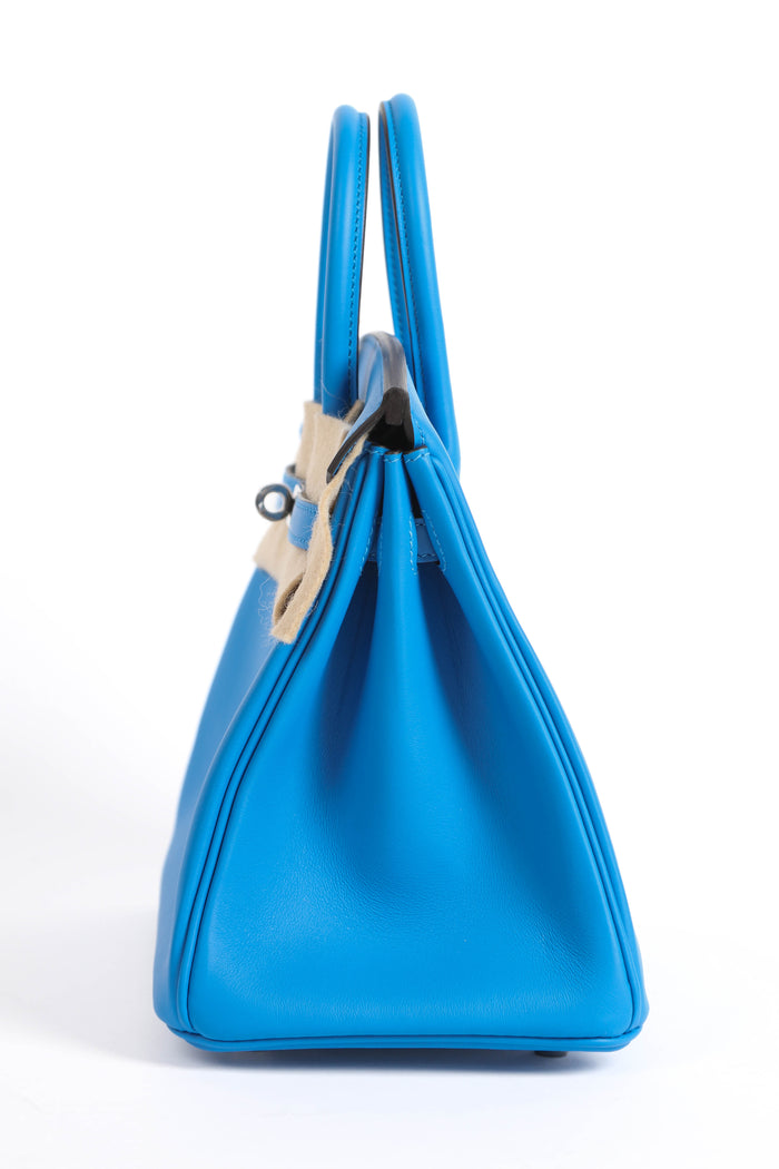 2026 Hermès Birkin 25cm in Blue Hydra Swift Leather with PHW