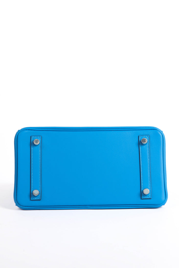 2026 Hermès Birkin 25cm in Blue Hydra Swift Leather with PHW