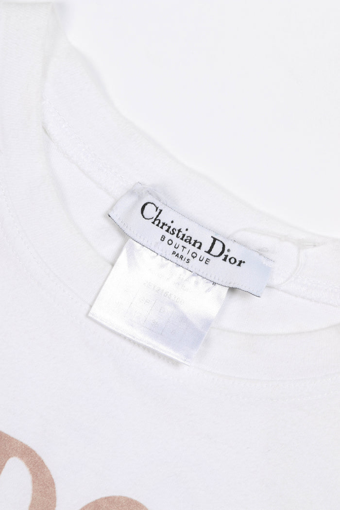 RARE 2000s Christian Dior "J'adore Dior" White Vest Top FR 40 (UK 12)