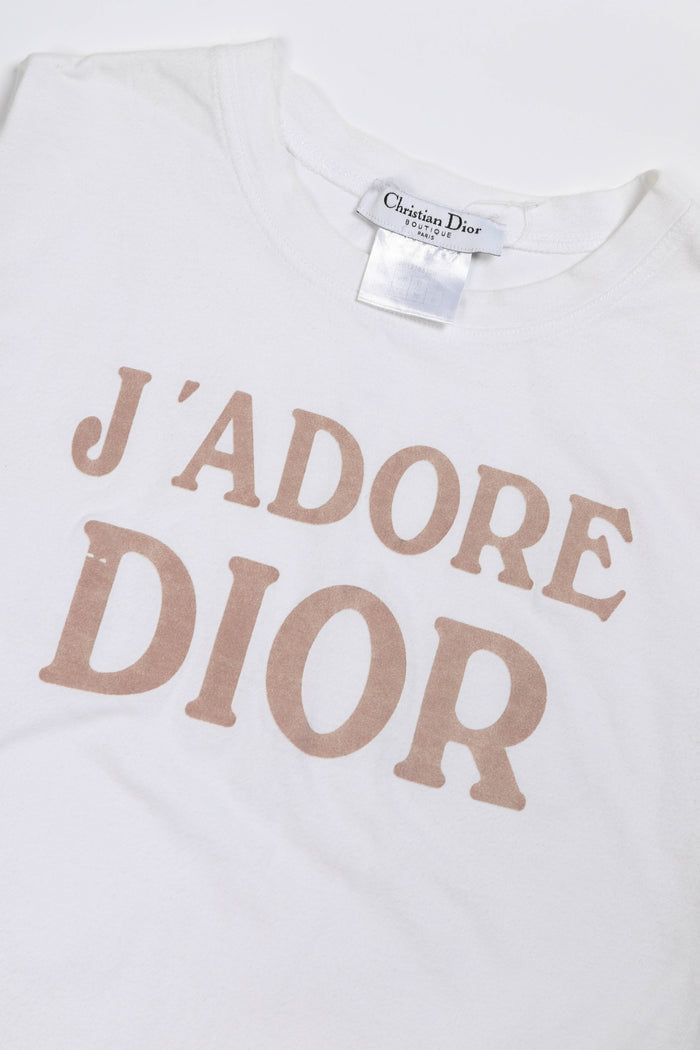 RARE 2000s Christian Dior "J'adore Dior" White Vest Top FR 40 (UK 12)