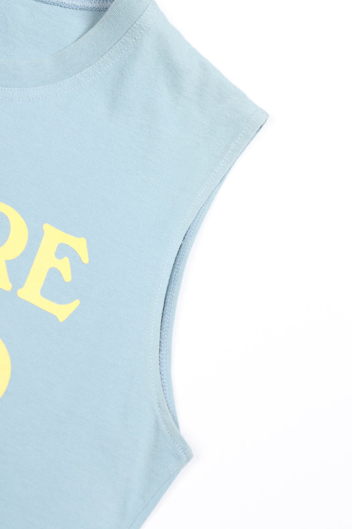 2000s Christian Dior "J'adore Dior" Blue Vest Top FR 38 (UK 10)