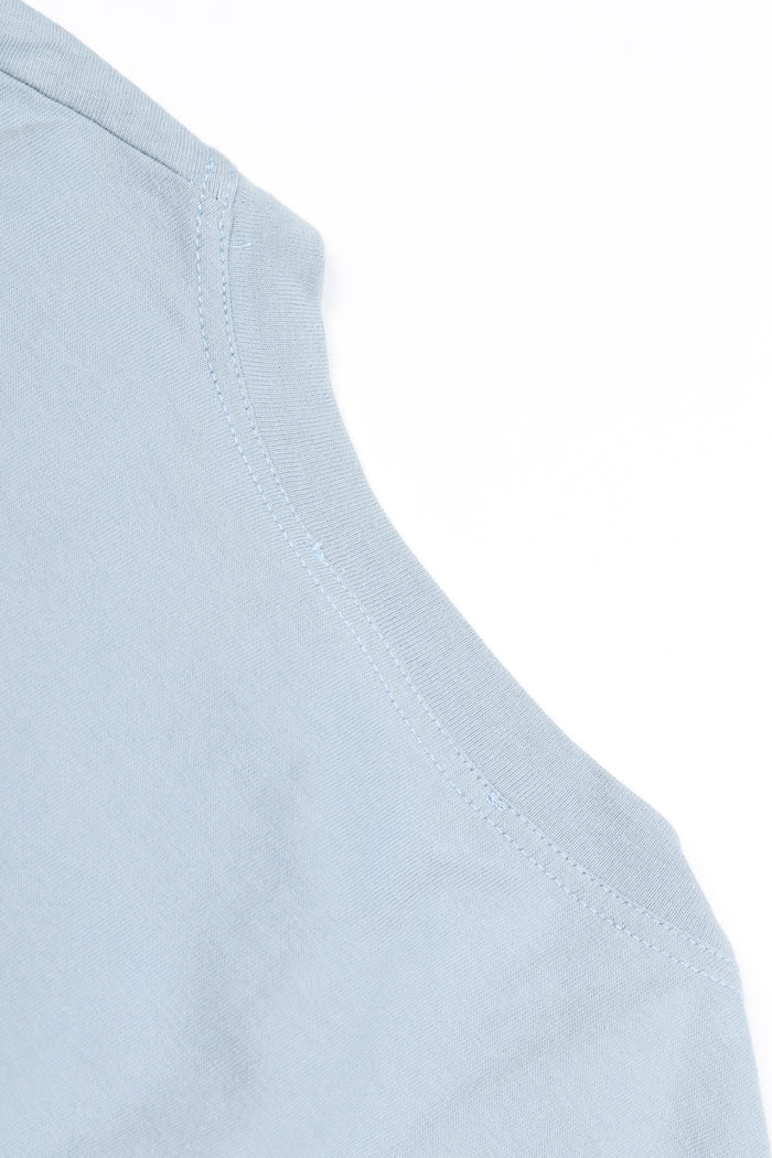 2000s Christian Dior Blue Blanket Stitch "J'adore Dior" Tank Top FR 40 (UK 12)