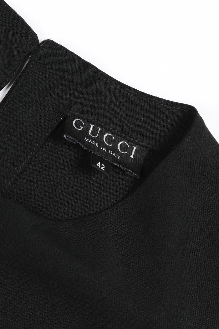 Vintage Gucci Tom Ford Black Midi Dress IT 42 (UK 10)