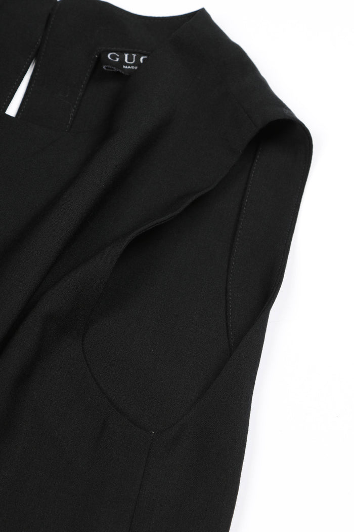 Vintage Gucci Tom Ford Black Midi Dress IT 42 (UK 10)