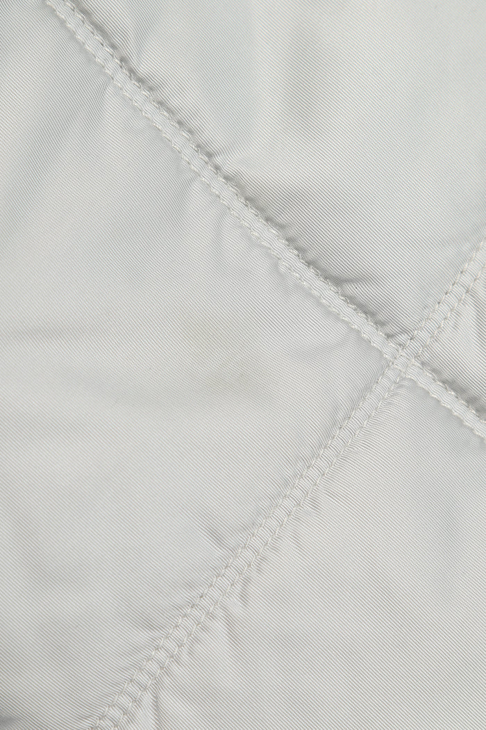 2000s Chanel Sports Line Grey Quilted Puffer Skirt FR 38 (UK 10)
