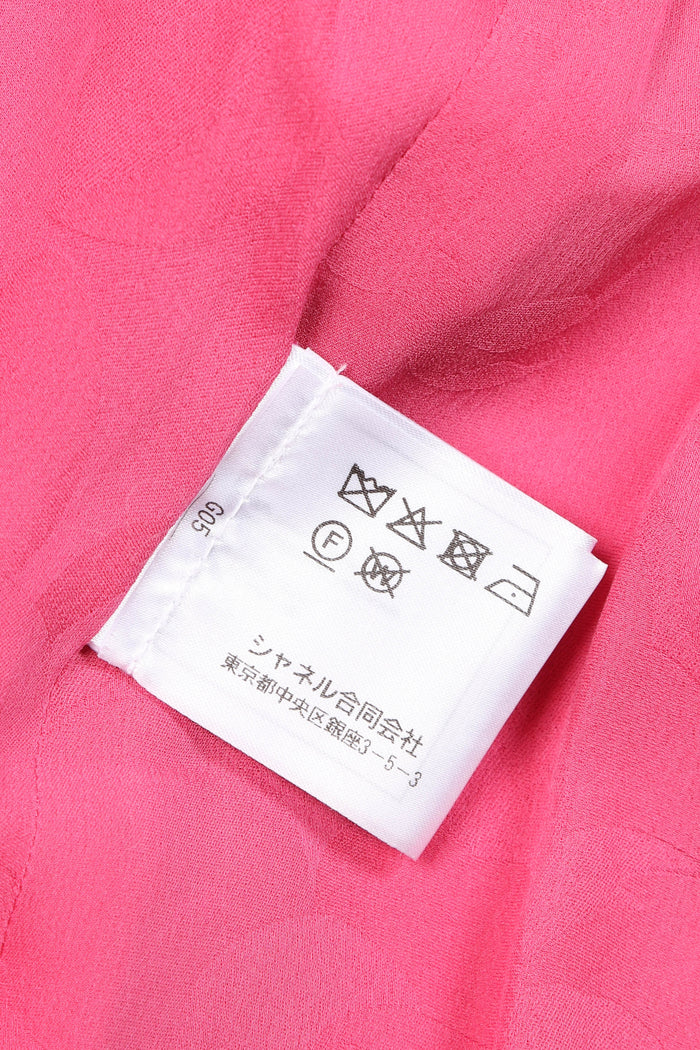 Chanel Pink Tweed Button Down Top FR 34 (UK 6)