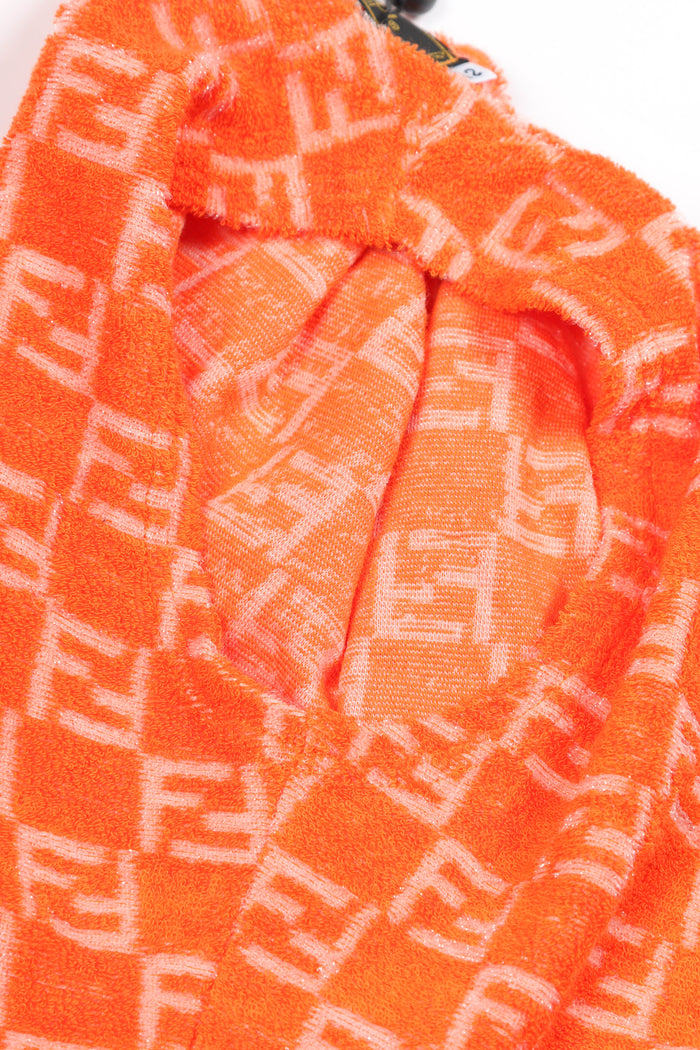 2000s Fendi Orange Terry Cloth Set IT 42 (UK 10)