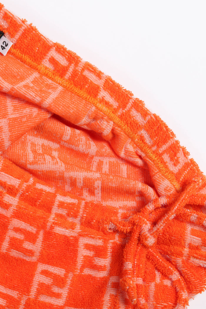 2000s Fendi Orange Terry Cloth Set IT 42 (UK 10)