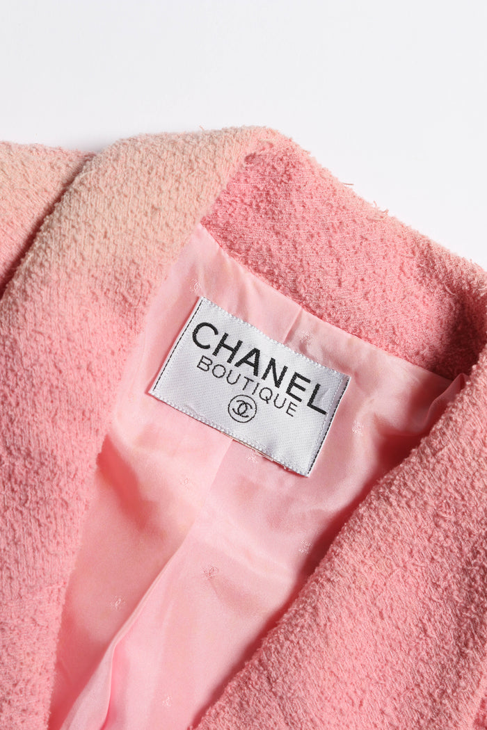 Vintage Chanel Pink Tweed Blazer