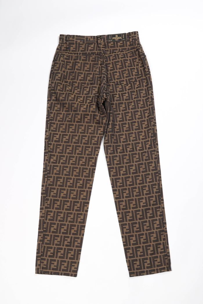 Vintage Fendi Zucca Print Jeans 28" Waist