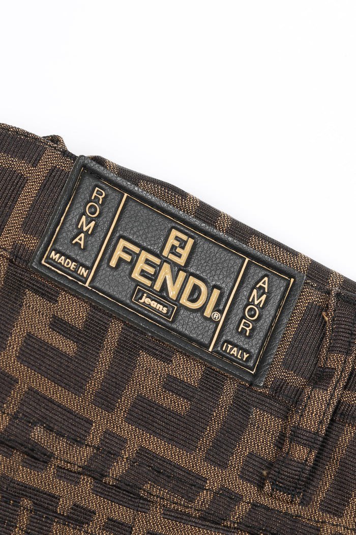 Vintage Fendi Zucca Print Jeans 28" Waist