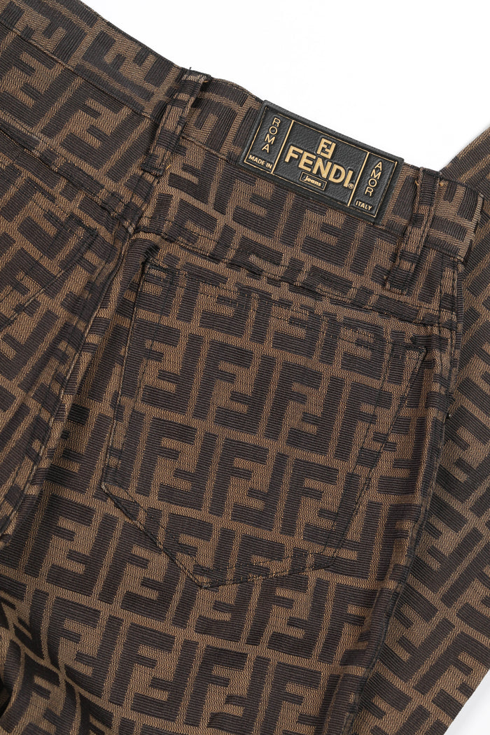 Vintage Fendi Zucca Print Jeans 28" Waist