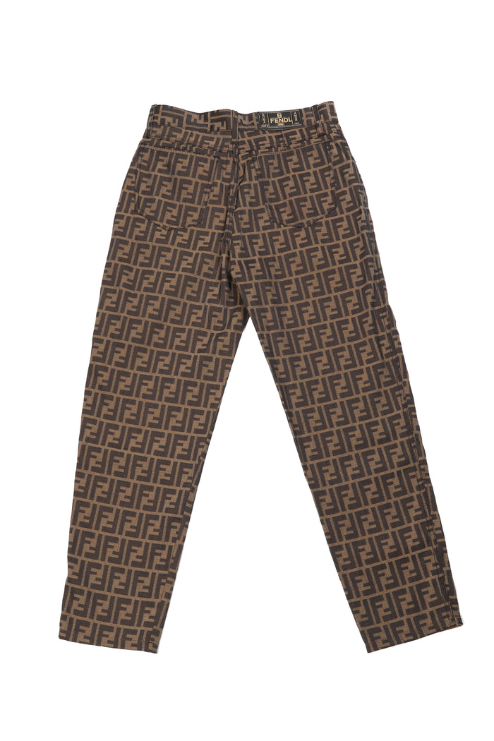 Vintage Fendi Zucca Print Jeans 29" Waist