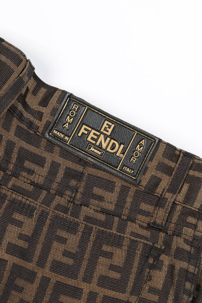 Vintage Fendi Zucca Print Jeans 29" Waist