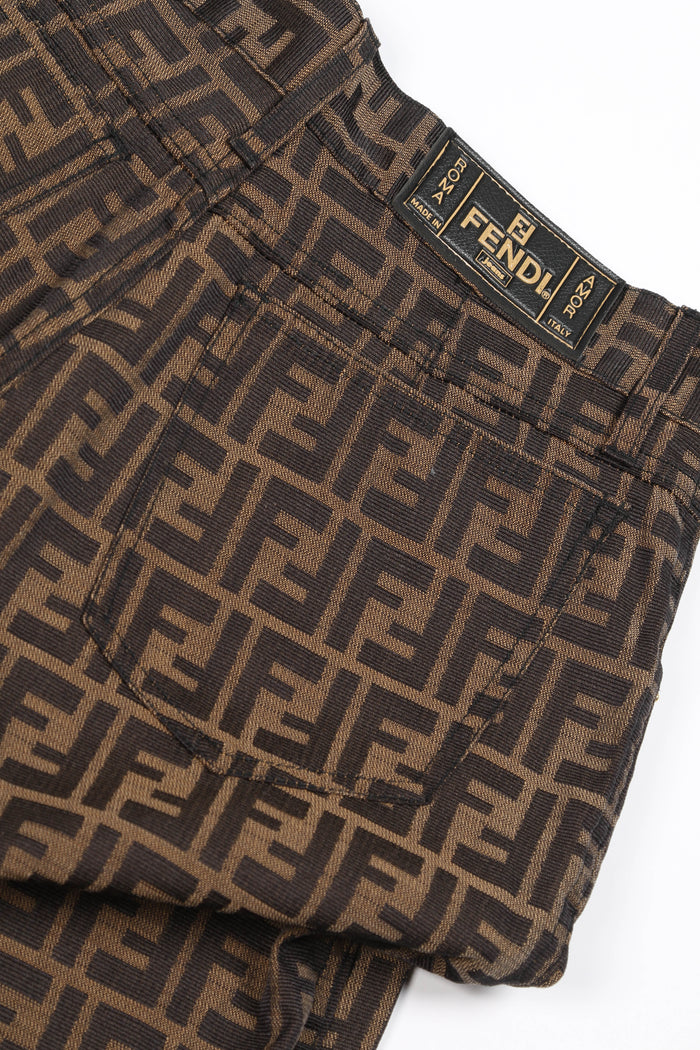 Vintage Fendi Zucca Print Jeans 29" Waist