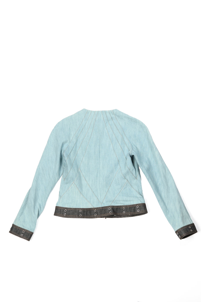 Vintage Christian Dior Denim Columbus Jacket FR 36 (UK 8)