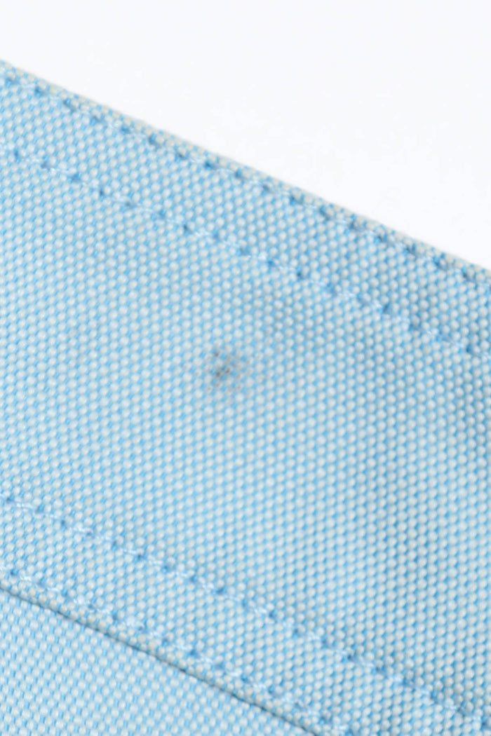 2000s Chanel Sports Line Blue Coated Denim Trousers FR 42