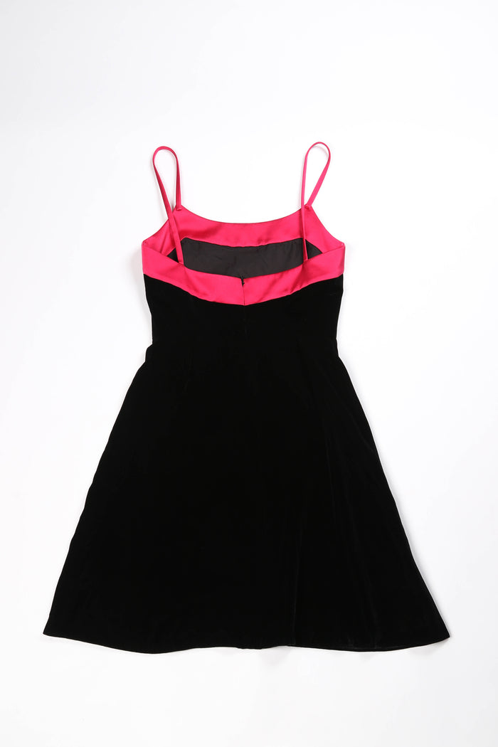 Vintage Christian Dior Black Velvet Dress