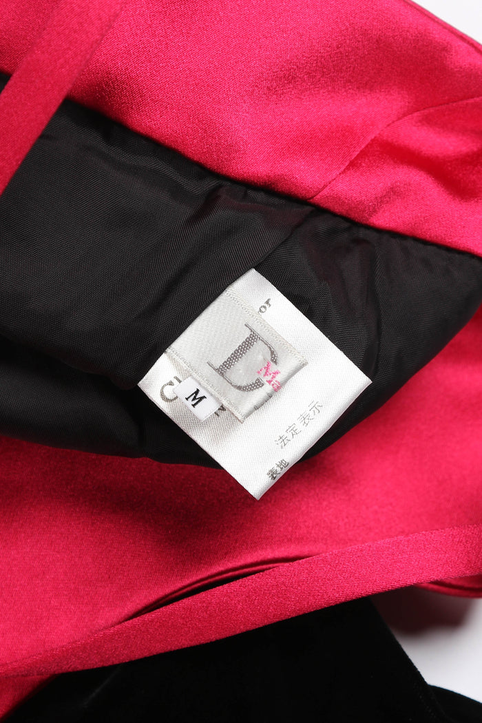 Vintage Christian Dior Black Velvet Dress