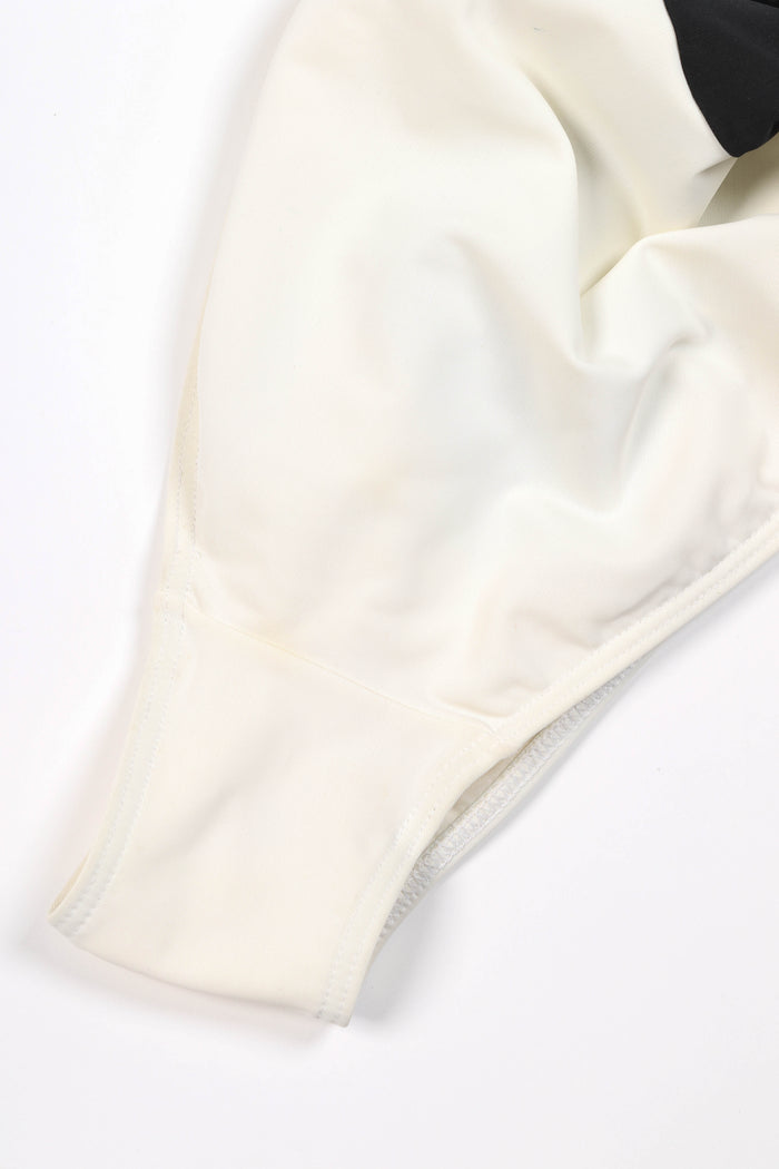 Vintage Chanel Black and White CC Swimsuit FR 36 (UK 8)