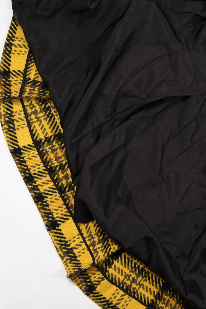 Vintage Christian Dior Yellow Houndstooth Coat