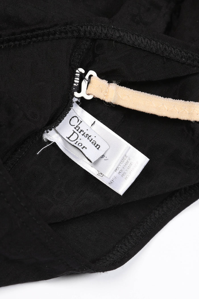 Vintage Christian Dior Black Monogram Swimsuit FR 38 (UK 10)