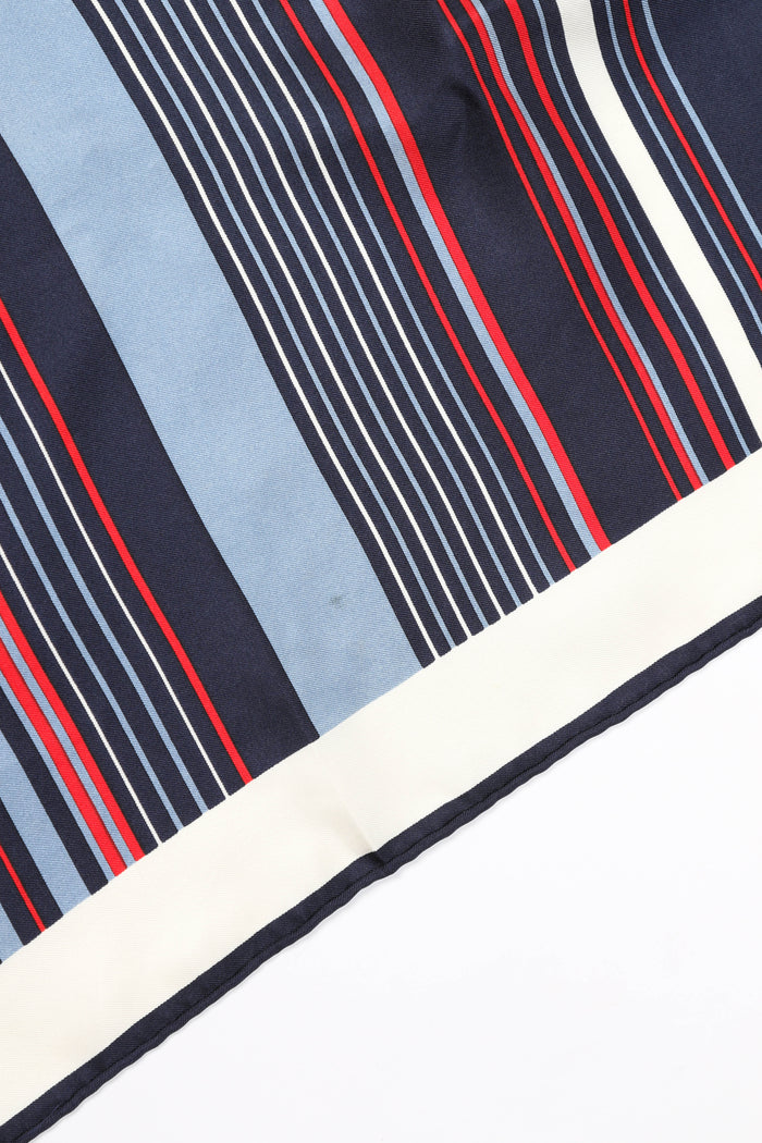 Vintage Yves Saint Laurent Silk Striped Scarf