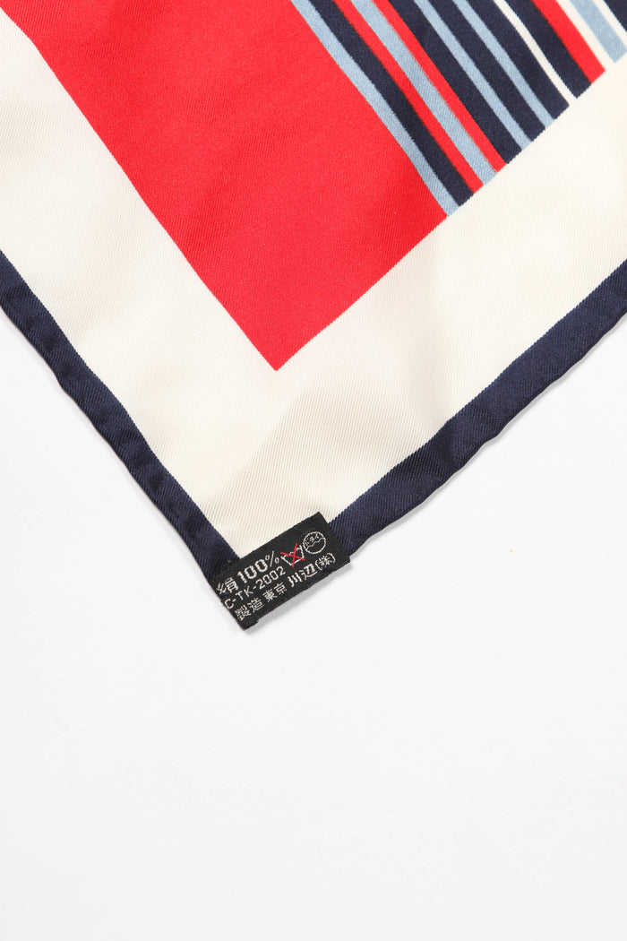 Vintage Yves Saint Laurent Silk Striped Scarf