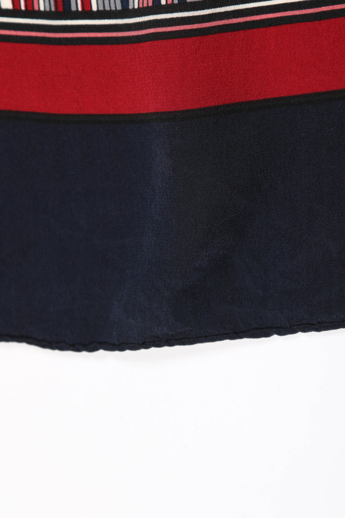 Vintage Yves Saint Laurent Silk Striped Scarf