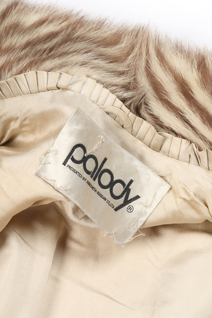 Vintage Cream and Brown Fur Coat